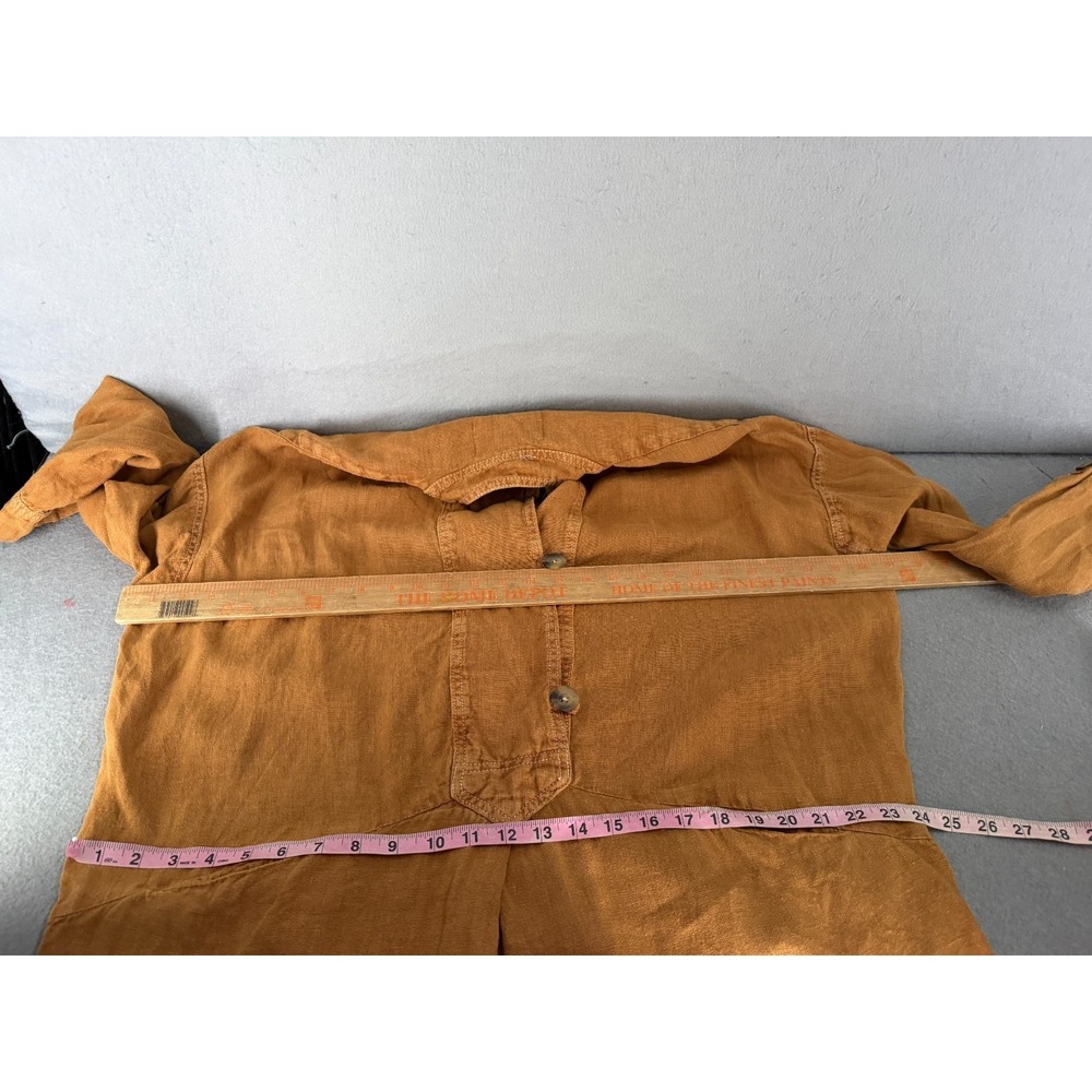 Zara Dress Womens S Tunic 100% Linen Lagenlook Desert Minimalist Coastal Grandma - Picture 8 of 12